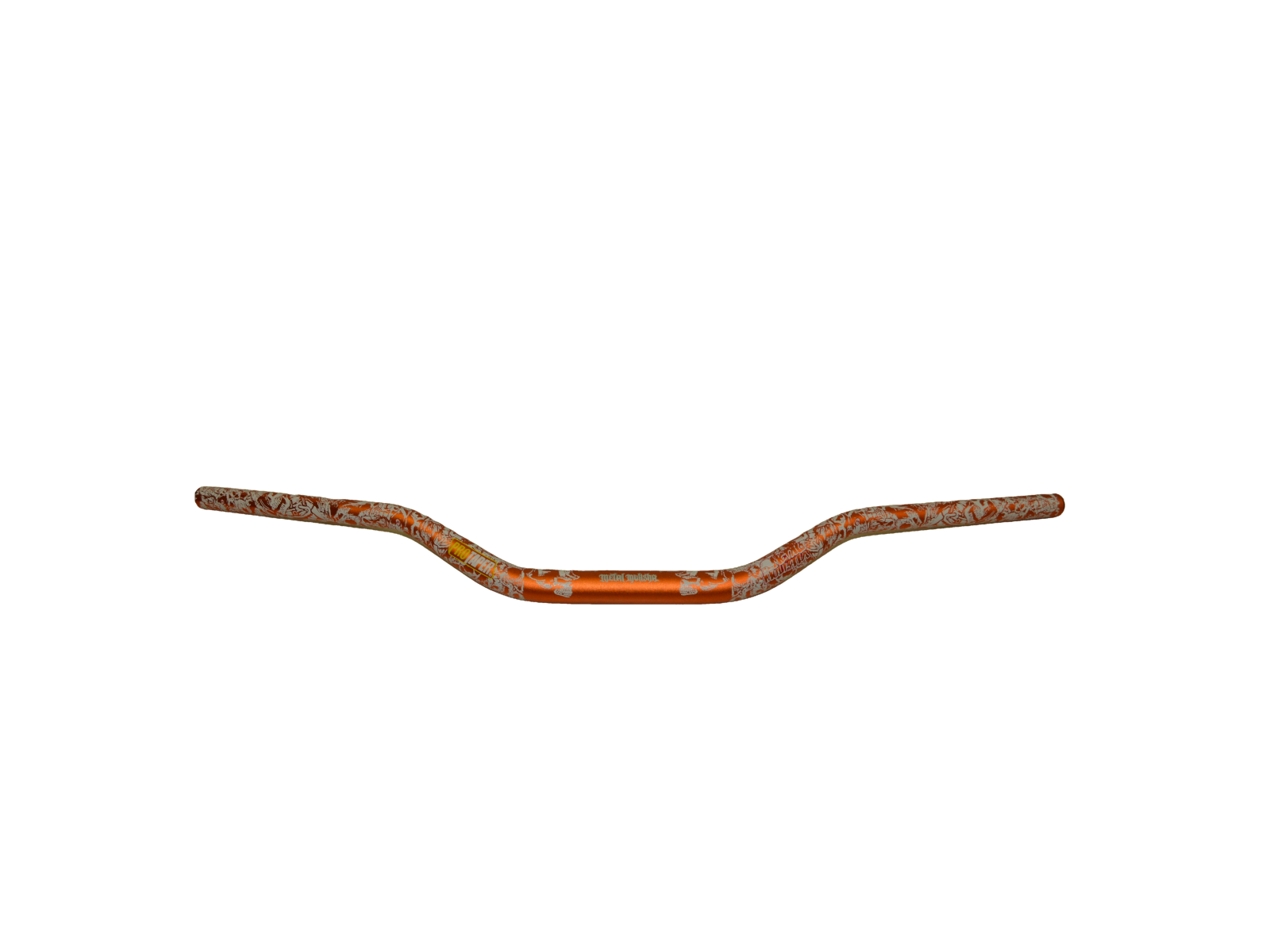 Руль 28мм OTOM RACING графика Metal Mulisha MX, оранжевый